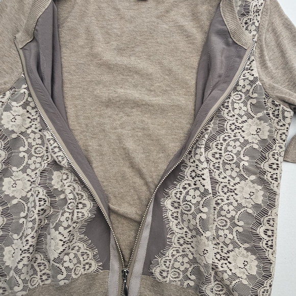 Banana Republic Zip Lace Cardigan Size Xs - Picture 7 of 7